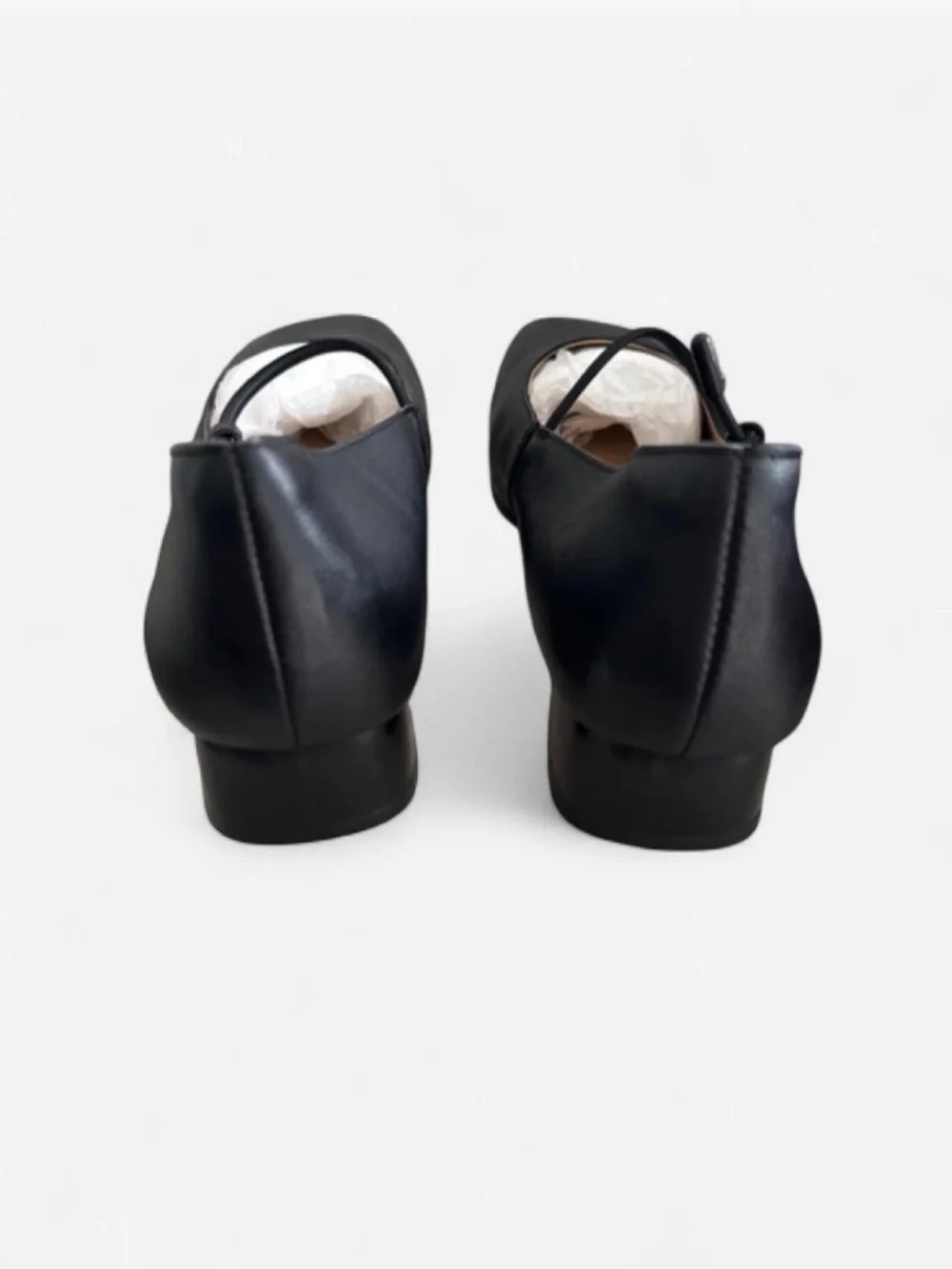 Empress Black Square-Toe Mary Jane Flats -w Extra set of insoles